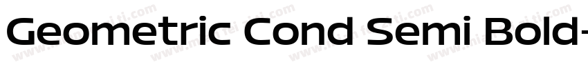 Geometric Cond Semi Bold字体转换